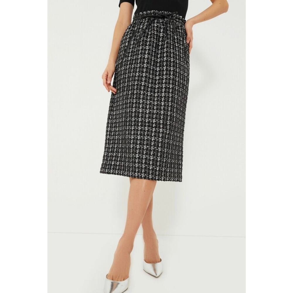 TUCKERNUCK Onyx Black Tweed Cece Skirt NWT Size Medium